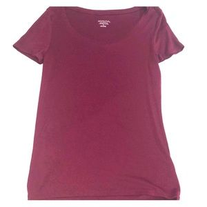 Plain maroon tee